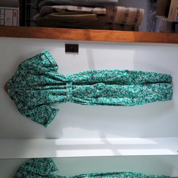 Zara Green Floral Jumpsuit - Picture 6 of 6